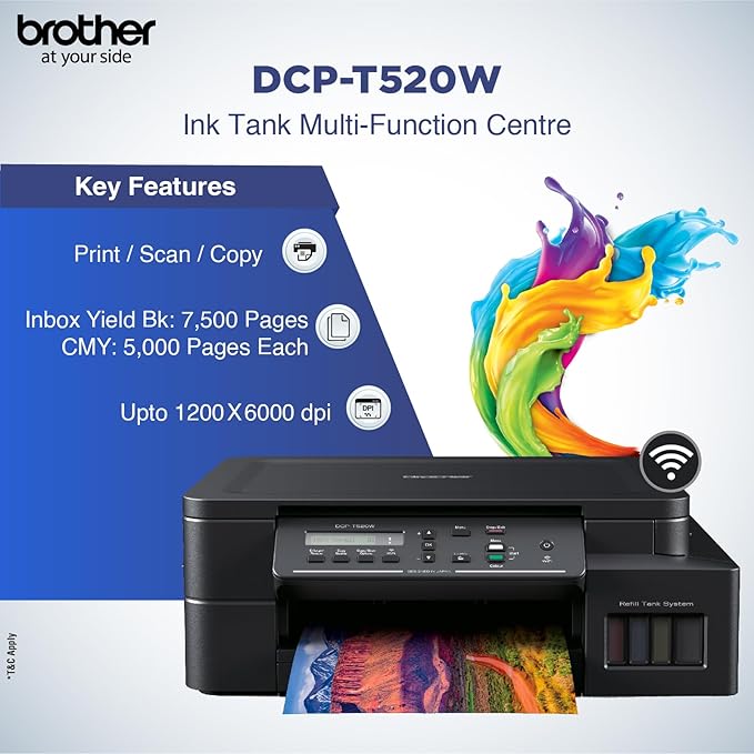 Brother DCP-T520W Color Ink Tank Printer - Image 5