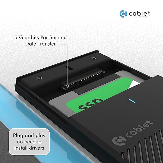 Cablet 2.5 inch SATA USB-A (Regular) External Enclosure - Image 5