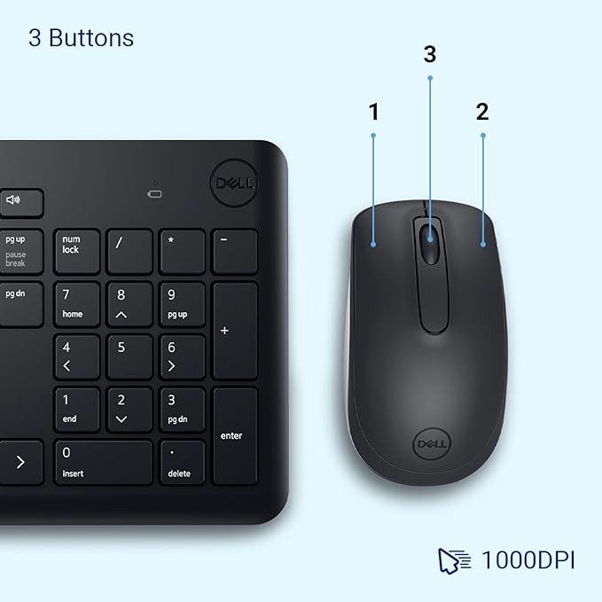 Dell KM3322W Wireless Keyboard Mouse Combo - Image 6