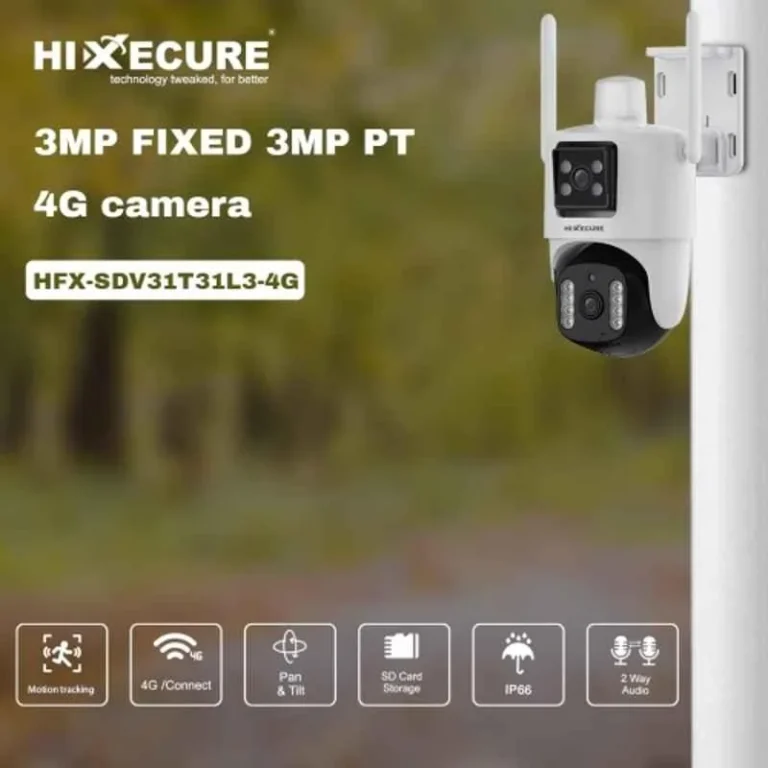 HiXecure HFX-SDV31T31L3-4G 3MP Solar Camera