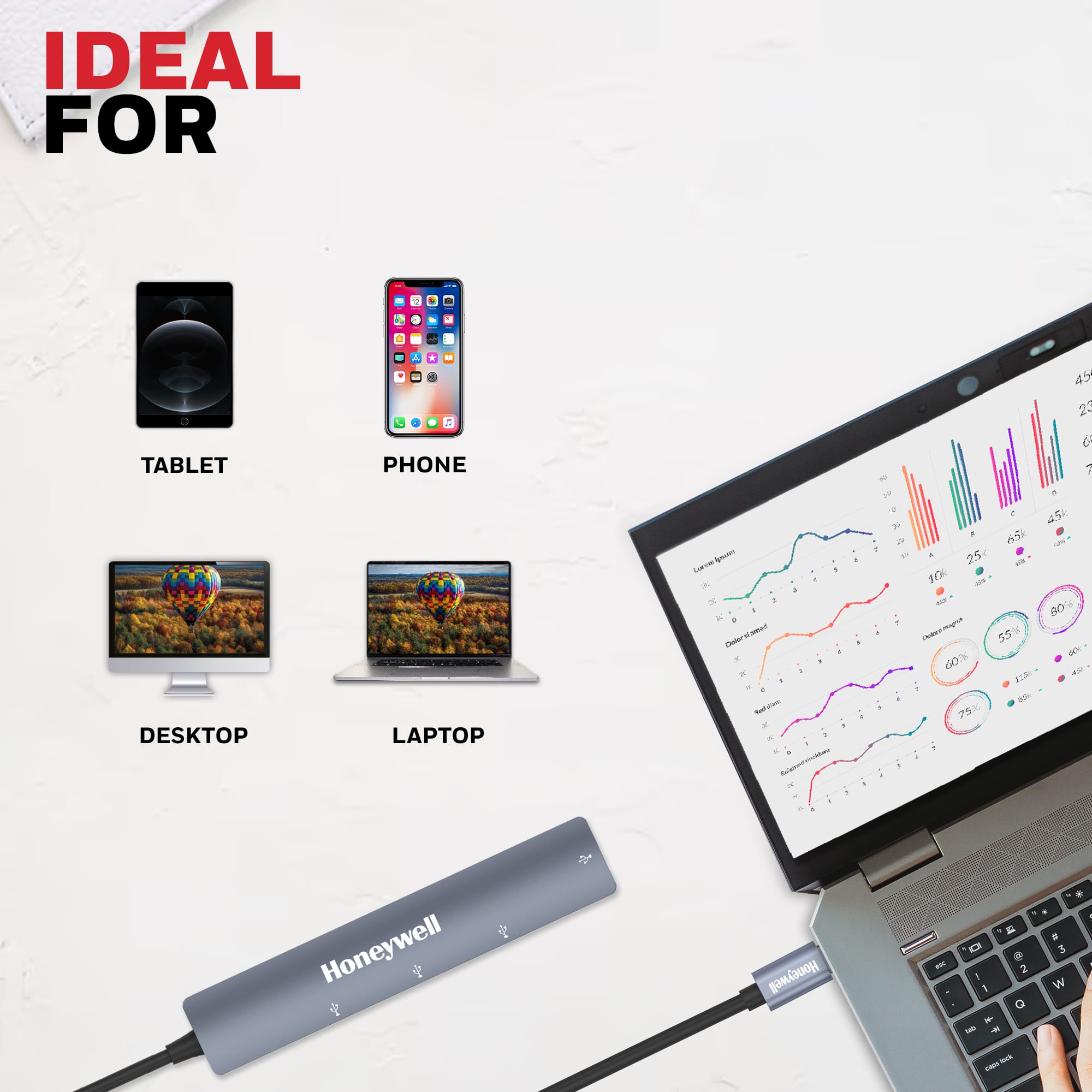 Honeywell 4Port Type-c Hub - Image 6