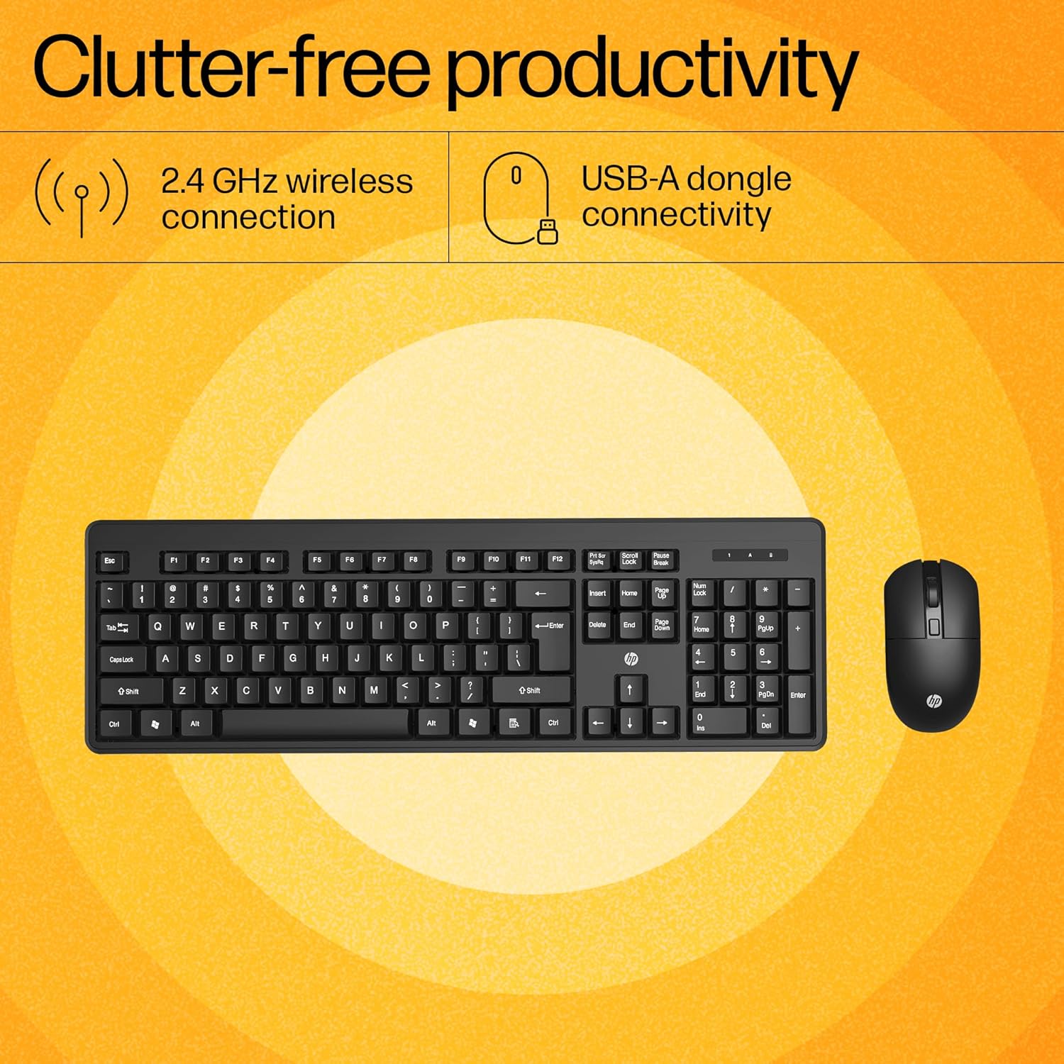 HP KM200 wireless keyboard/mouse combo - Image 2