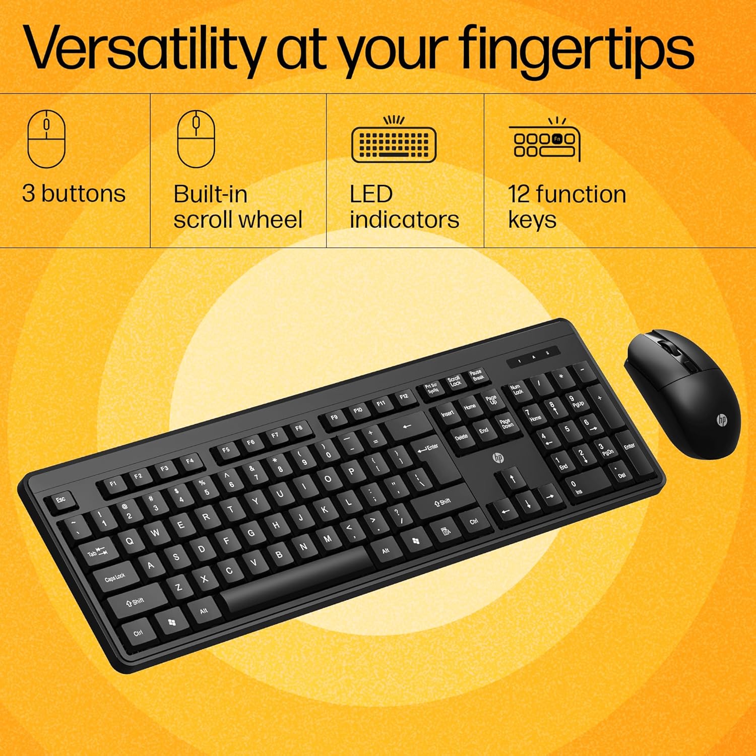 HP KM200 wireless keyboard/mouse combo - Image 3