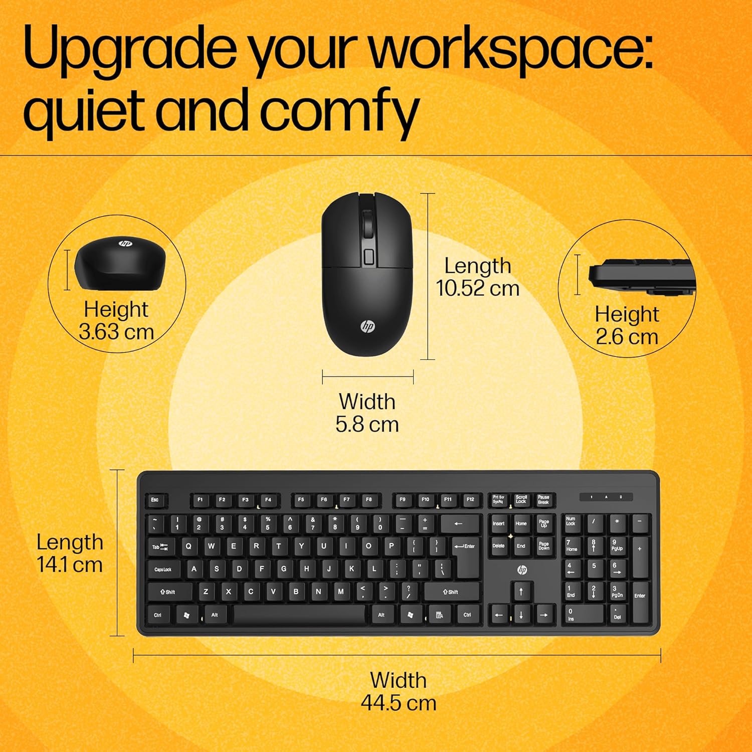 HP KM200 wireless keyboard/mouse combo - Image 4