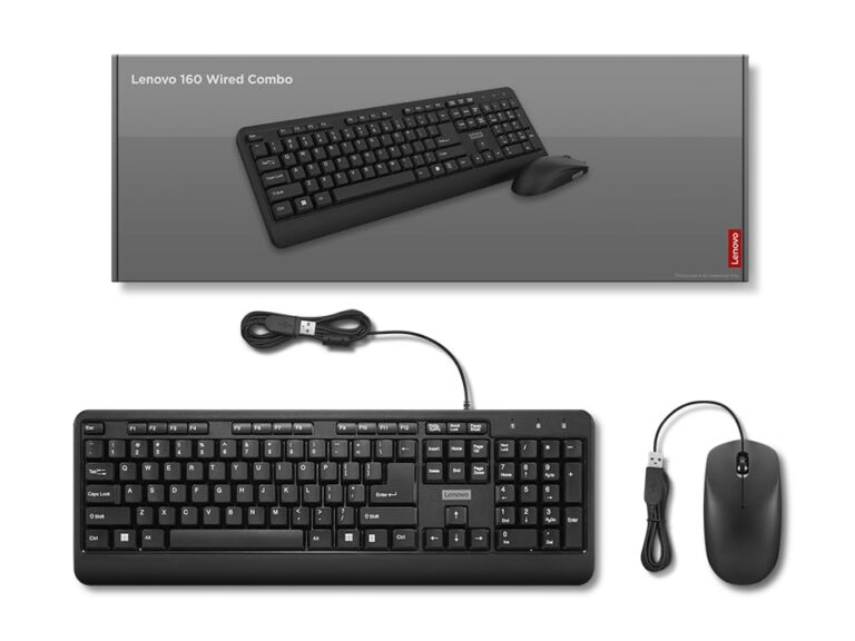 Lenovo 160 Wired Keyboard Mouse Combo Photo2