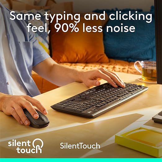 Logitech MK295 Silent Wireless Keyboard Mouse Combo - Image 4