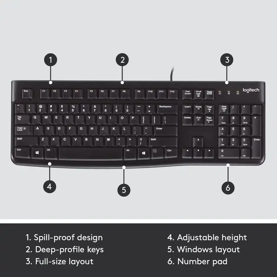 Logitech K120 Wired keyboard Photo