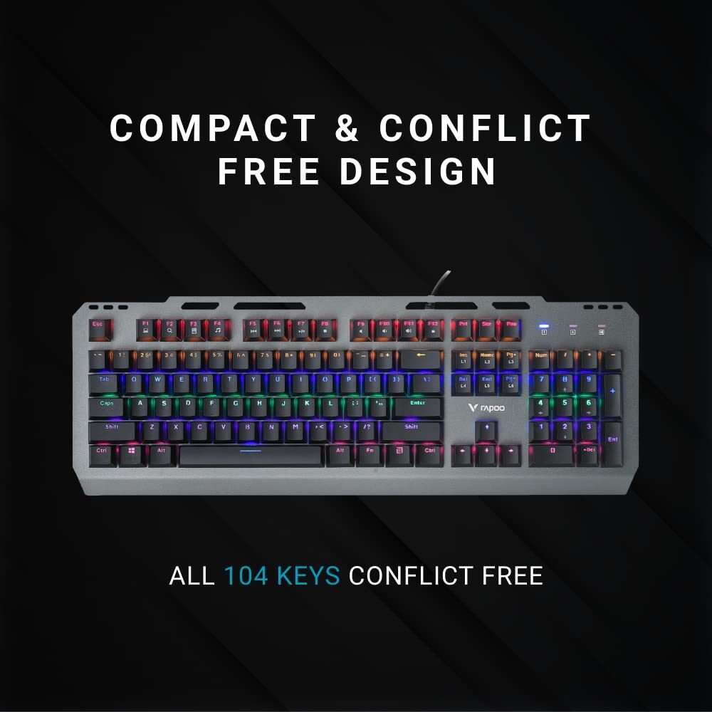 Rapoo GK500 Gaming Mechanical Backlit Keyboard - Image 5