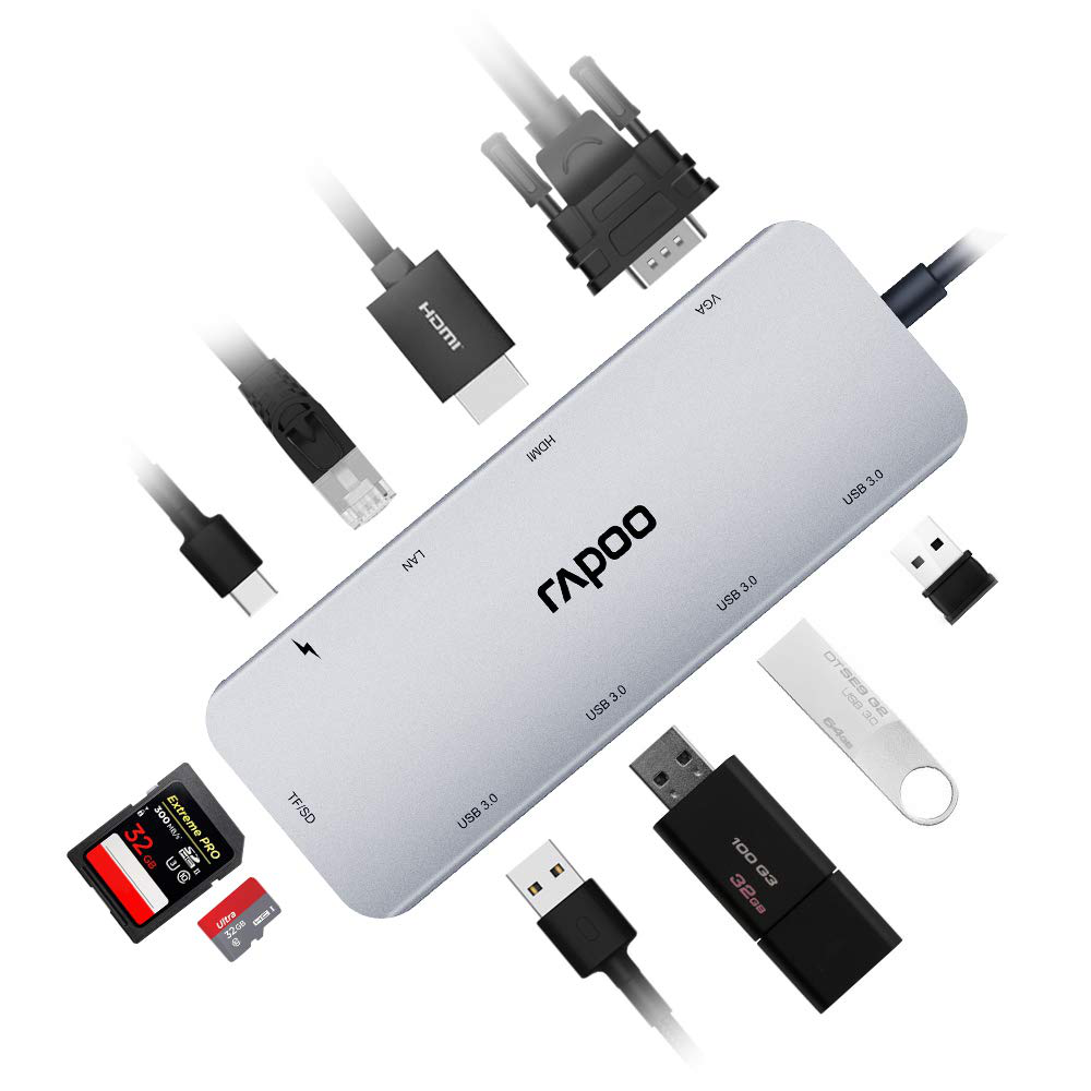 Rapoo XD200C USB-C Multi-function Hub - Image 3