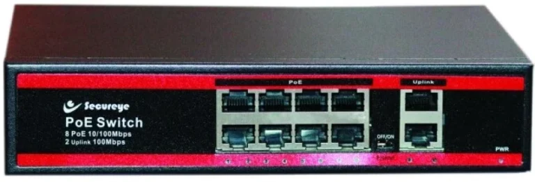 Secureye S-BFE-2GE-LD-NB 8-Port PoE Switch