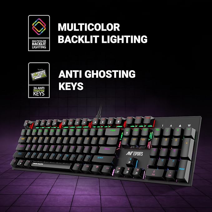 ANT KM3200V2 Multicolor Backlit USB Keyboard - Image 4