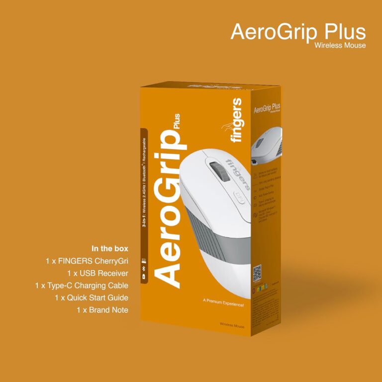 Fingers AeroGrip Plus Wireless Mouse Box
