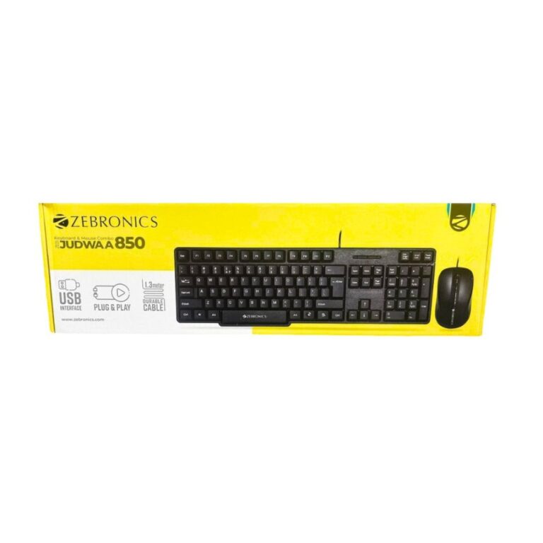 Zebronics Zeb Judwaa 850 USB Keyboard Mouse Combo Box