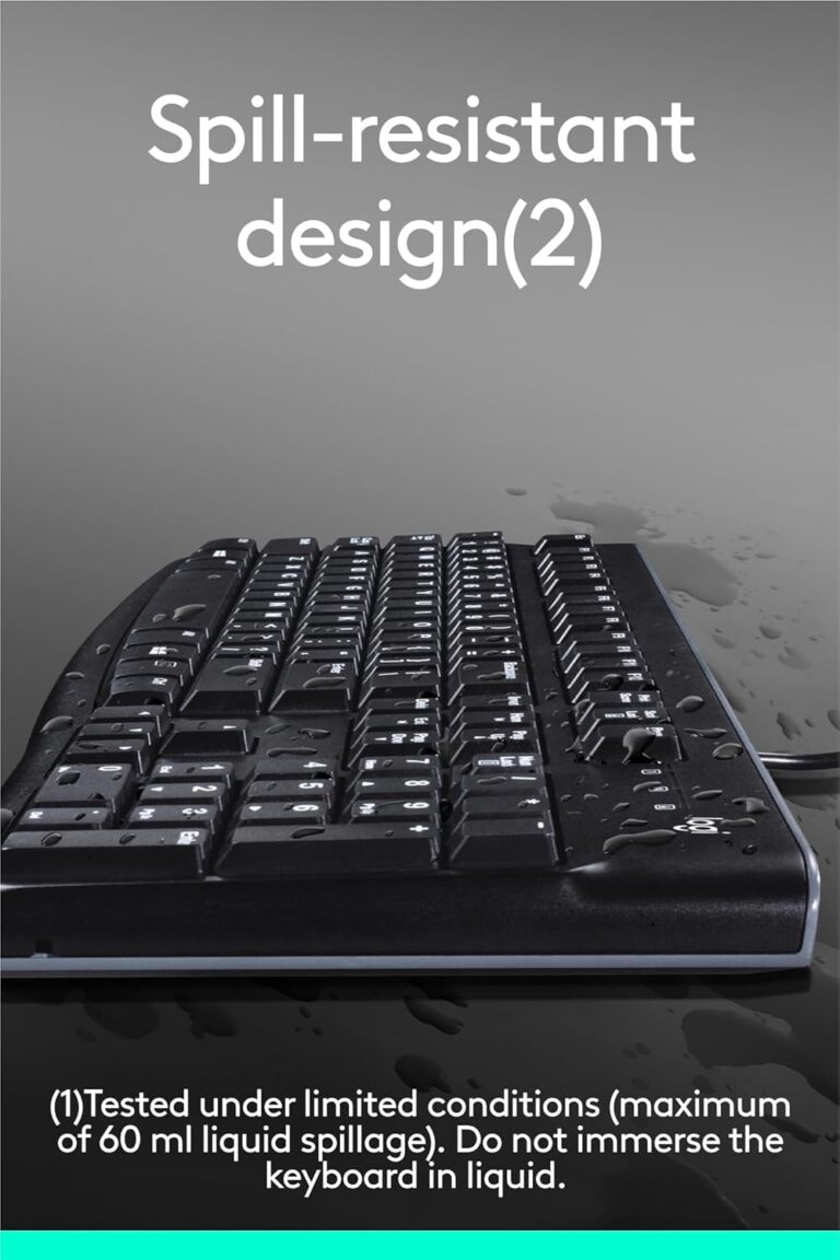 Logitech MK120 Corded USB Keyboard Mouse Combo Keybor Photo