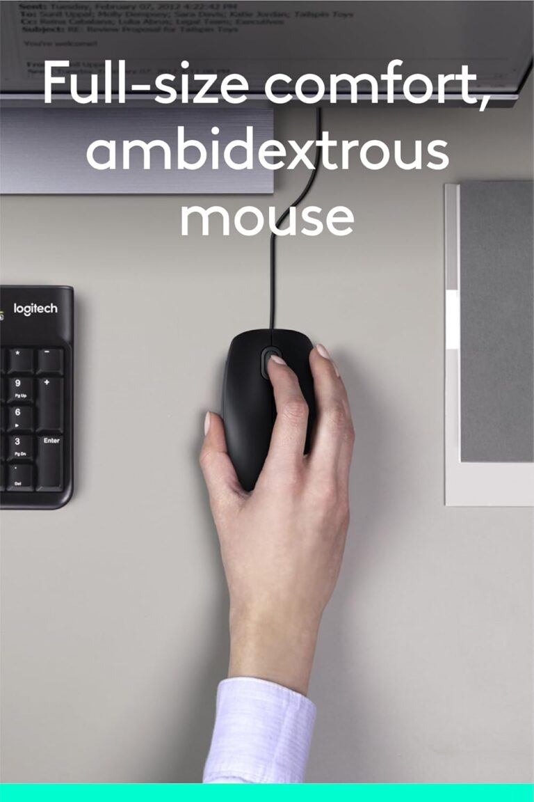 Logitech MK120 Corded USB Keyboard Mouse Combo Mouse Photo
