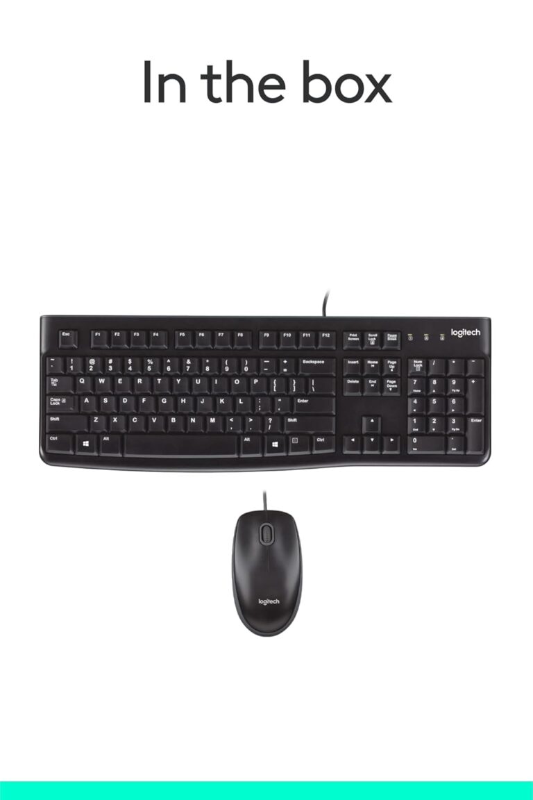 Logitech MK120 Corded USB Keyboard Mouse Combo Photo