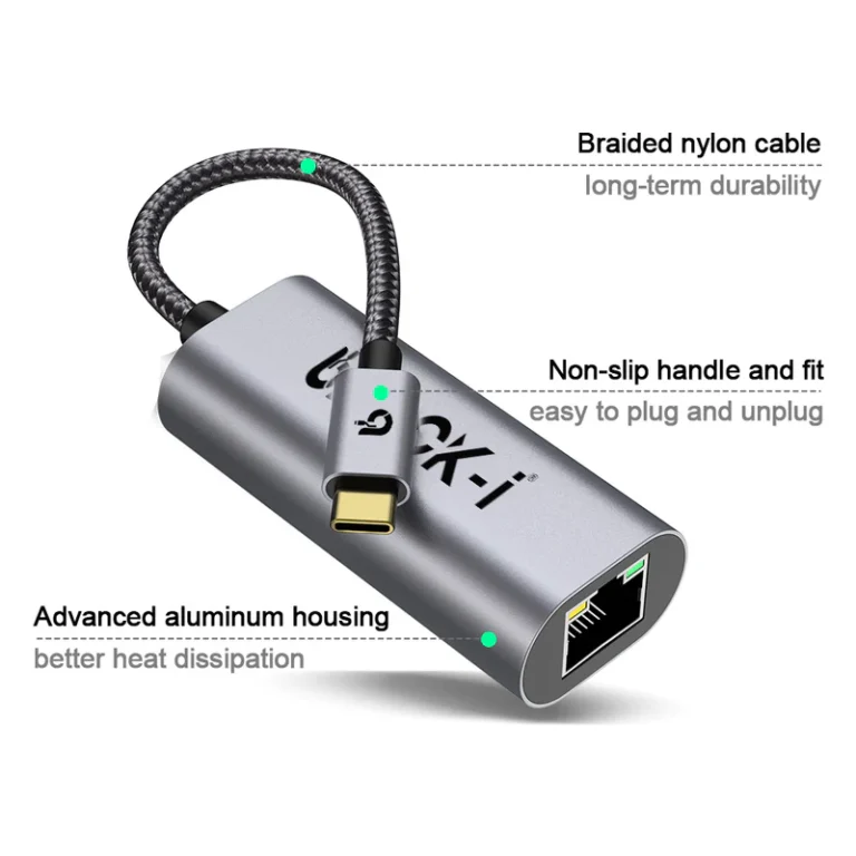 Black-i USB Type-C to Lan Converter Cable