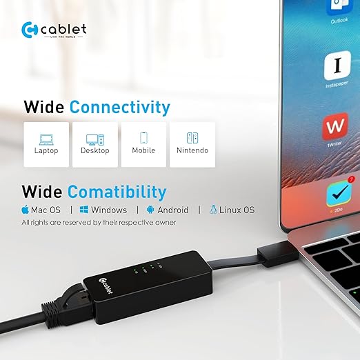 Cablet USB 3.0 To Gigabit Ethernet Adapter Photo3