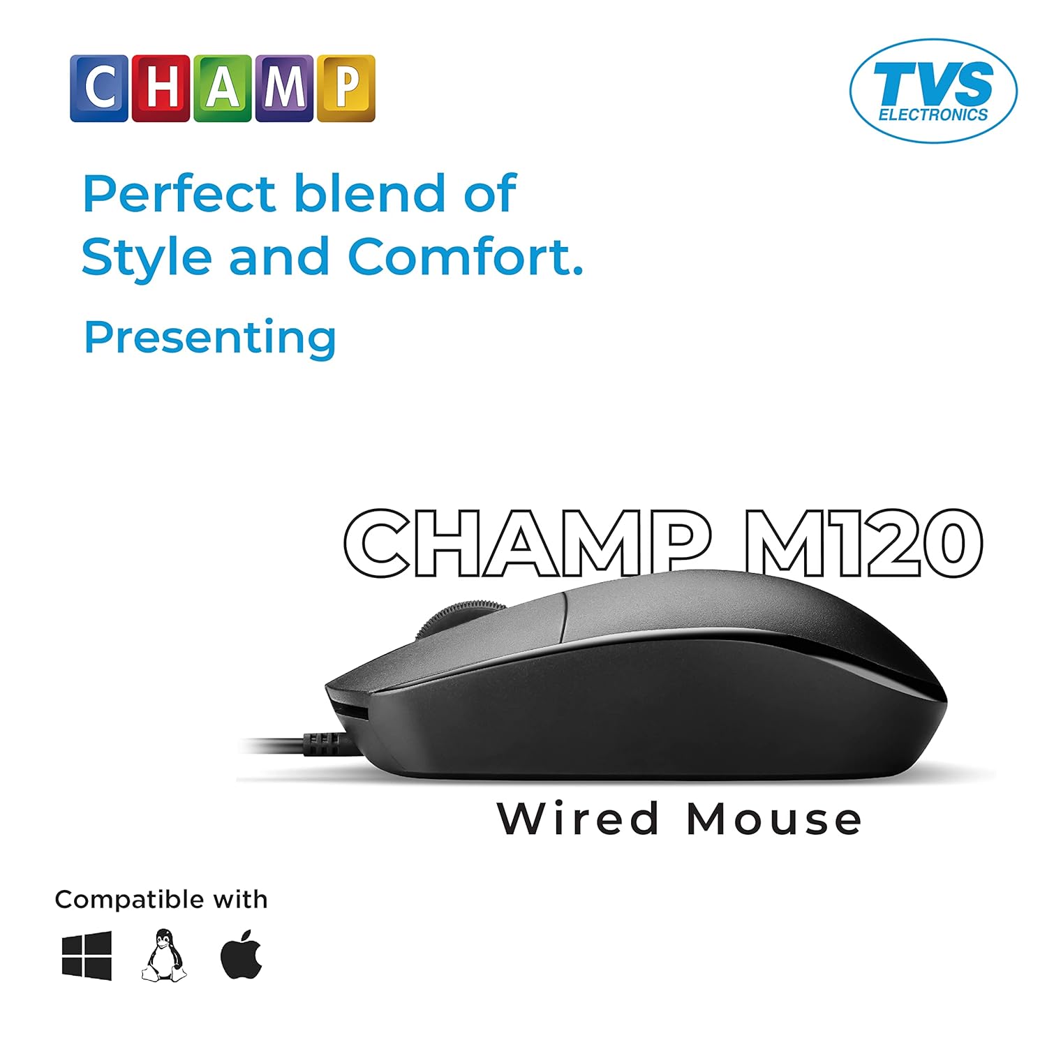 TVS champ M120 wired mouse - Image 4