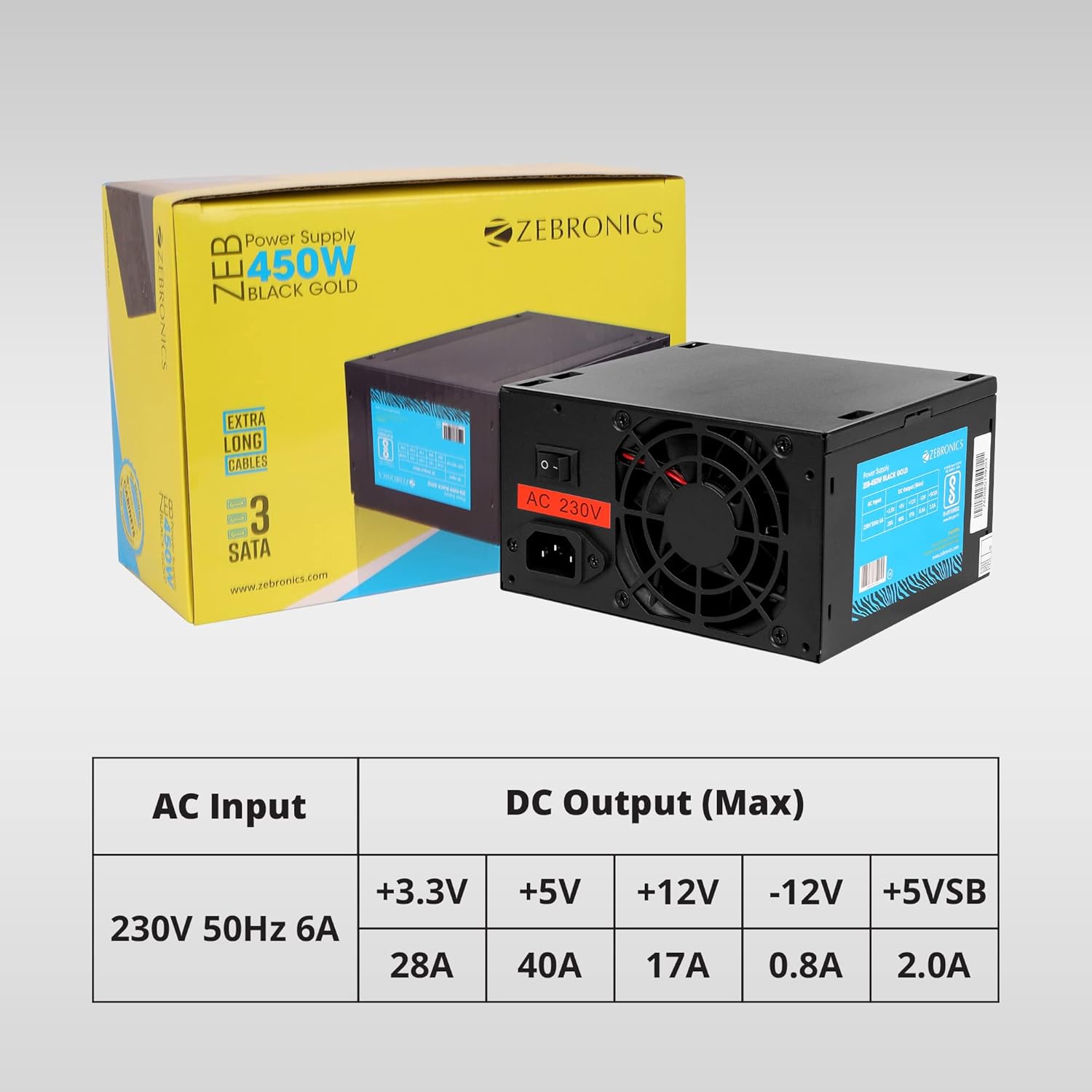 Zebronics 450W computer power supply - Image 6