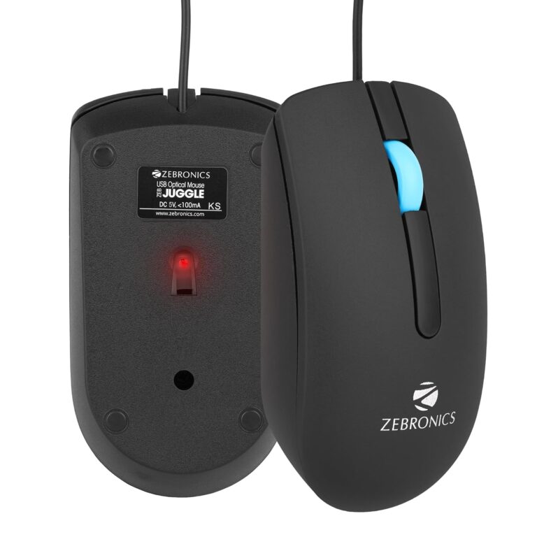 Zebronics Zeb-Juggle USB Optical Mouse Back